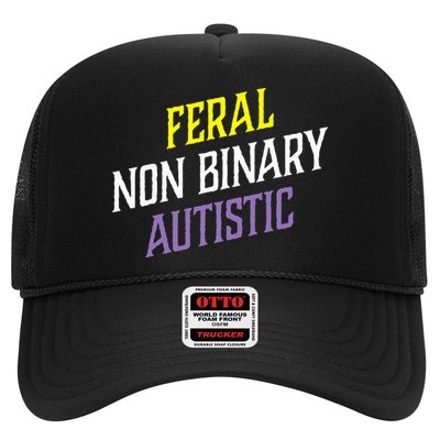 Feral Non Binary Autistic Meme Enby Pride Hat