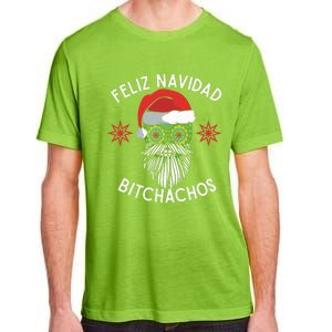 Feliz Navidad Bitchachos Funny Spanish Merry Christmas Skull Adult ChromaSoft Performance T-Shirt