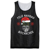 Feliz Navidad Bitchachos Funny Spanish Merry Christmas Skull Mesh Reversible Basketball Jersey Tank