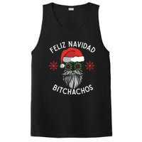 Feliz Navidad Bitchachos Funny Spanish Merry Christmas Skull PosiCharge Competitor Tank