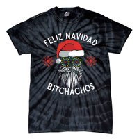 Feliz Navidad Bitchachos Funny Spanish Merry Christmas Skull Tie-Dye T-Shirt