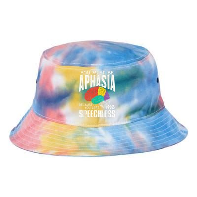 Funny Neuroeducation Brain Facts Aphasia Tie Dye Newport Bucket Hat