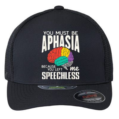 Funny Neuroeducation Brain Facts Aphasia Flexfit Unipanel Trucker Cap