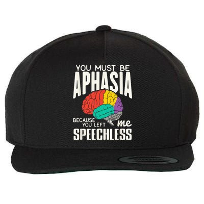 Funny Neuroeducation Brain Facts Aphasia Wool Snapback Cap