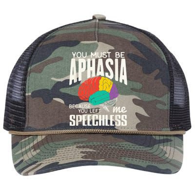 Funny Neuroeducation Brain Facts Aphasia Retro Rope Trucker Hat Cap