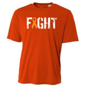 Fight Ney Cancer Gift Military Orange Awareness Ribbon Gift Cooling Performance Crew T-Shirt