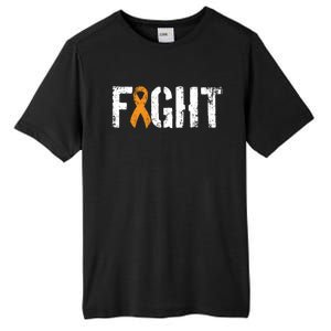 Fight Ney Cancer Gift Military Orange Awareness Ribbon Gift Tall Fusion ChromaSoft Performance T-Shirt