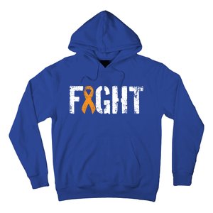 Fight Ney Cancer Gift Military Orange Awareness Ribbon Gift Hoodie