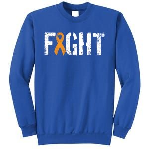 Fight Ney Cancer Gift Military Orange Awareness Ribbon Gift Sweatshirt