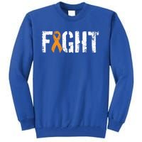 Fight Ney Cancer Gift Military Orange Awareness Ribbon Gift Tall Sweatshirt