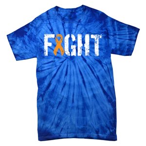 Fight Ney Cancer Gift Military Orange Awareness Ribbon Gift Tie-Dye T-Shirt