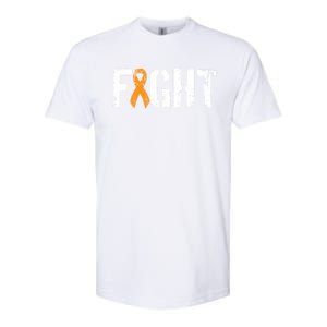 Fight Ney Cancer Gift Military Orange Awareness Ribbon Gift Softstyle CVC T-Shirt