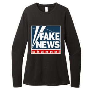 Fake News Channel Womens CVC Long Sleeve Shirt