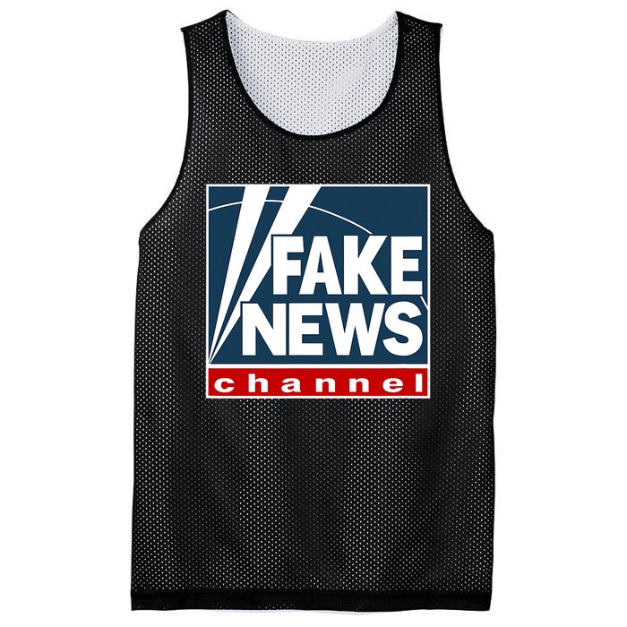 Fake News Channel Mesh Reversible Basketball Jersey Tank