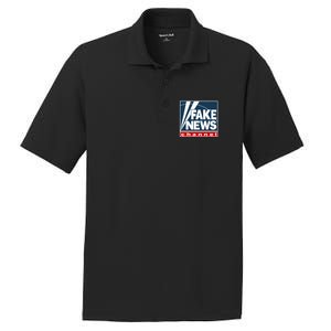 Fake News Channel PosiCharge RacerMesh Polo