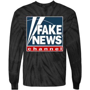 Fake News Channel Tie-Dye Long Sleeve Shirt