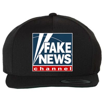 Fake News Channel Wool Snapback Cap