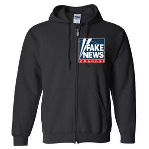 Fake News Channel Full Zip Hoodie