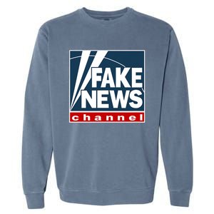 Fake News Channel Garment-Dyed Sweatshirt