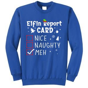 Funny N Christmas Nice Naughty Xmas List Meh Gift Sweatshirt