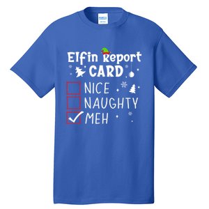 Funny N Christmas Nice Naughty Xmas List Meh Gift Tall T-Shirt