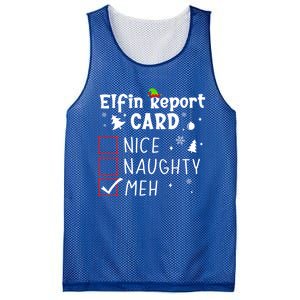 Funny N Christmas Nice Naughty Xmas List Meh Gift Mesh Reversible Basketball Jersey Tank