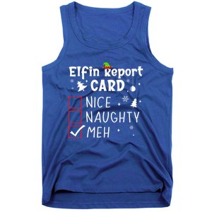 Funny N Christmas Nice Naughty Xmas List Meh Gift Tank Top