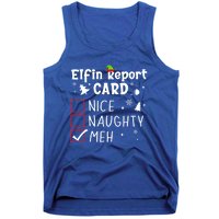 Funny N Christmas Nice Naughty Xmas List Meh Gift Tank Top