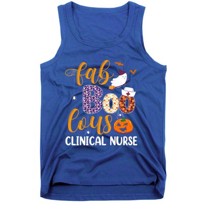 Fabulous Nurse Costume Faboolous Clinical Nurse Boo Crew Gift Tank Top