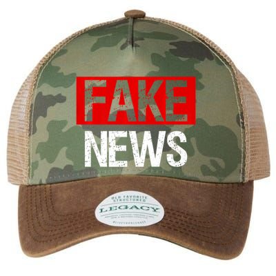 Fake News Costume Anti Fake News Legacy Tie Dye Trucker Hat