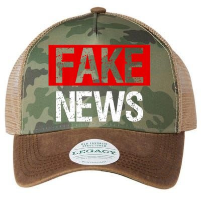 Fake News Costume Anti Fake News Legacy Tie Dye Trucker Hat