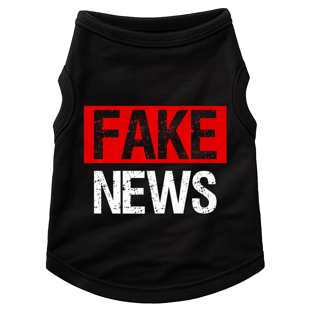 Fake News Costume Anti Fake News Doggie Tank