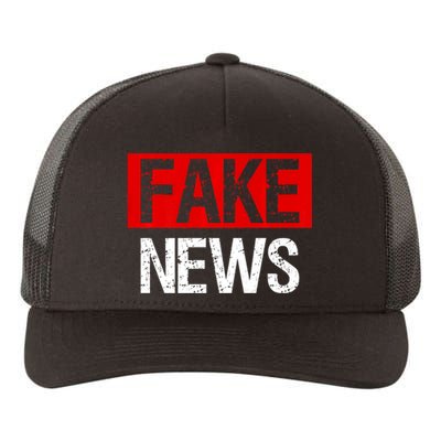 Fake News Costume Anti Fake News Yupoong Adult 5-Panel Trucker Hat