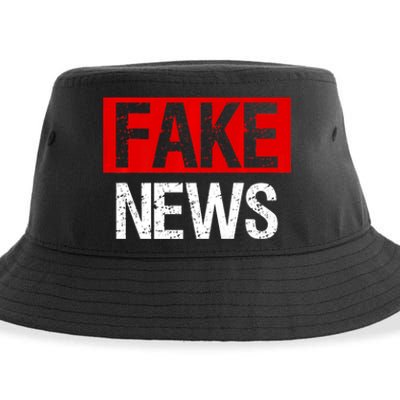 Fake News Costume Anti Fake News Sustainable Bucket Hat