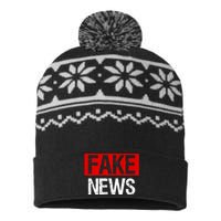 Fake News Costume Anti Fake News USA-Made Snowflake Beanie