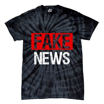 Fake News Costume Anti Fake News Tie-Dye T-Shirt