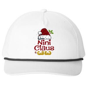 Funny Nini Claus Matching Family Christmas Santa Hat Xmas Snapback Five-Panel Rope Hat