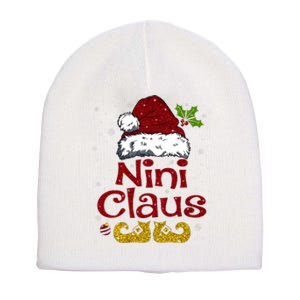 Funny Nini Claus Matching Family Christmas Santa Hat Xmas Short Acrylic Beanie