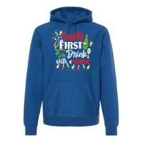 Funny Nurse Christmas Safety First With A Nurse Gift Premium Hoodie