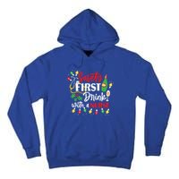 Funny Nurse Christmas Safety First With A Nurse Gift Tall Hoodie