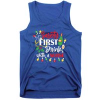 Funny Nurse Christmas Safety First With A Nurse Gift Tank Top