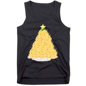 Funny Noodle Christmas Tree Ramen LoverS Gift Xmas Pajama Tank Top