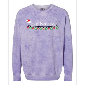 Feliz Navidad Christmas  Colorblast Crewneck Sweatshirt