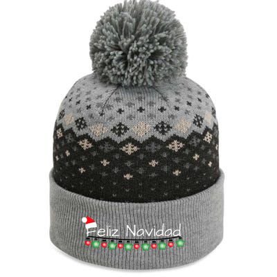 Feliz Navidad Christmas  The Baniff Cuffed Pom Beanie