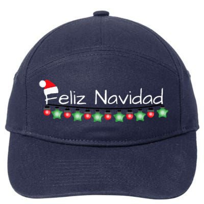 Feliz Navidad Christmas  7-Panel Snapback Hat