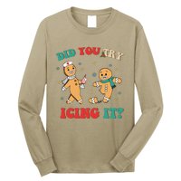 Funny Nurse Christmas Did You Try Icing It  Christmas Nurse Nicu Nurse Christma Long Sleeve Shirt