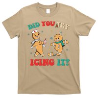 Funny Nurse Christmas Did You Try Icing It  Christmas Nurse Nicu Nurse Christma T-Shirt