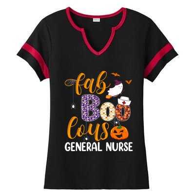 Fabulous Nurse Costume Faboolous General Nurse Boo Crew Gift Ladies Halftime Notch Neck Tee