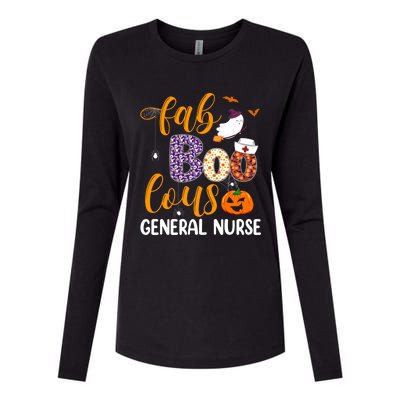 Fabulous Nurse Costume Faboolous General Nurse Boo Crew Gift Womens Cotton Relaxed Long Sleeve T-Shirt