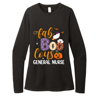 Fabulous Nurse Costume Faboolous General Nurse Boo Crew Gift Womens CVC Long Sleeve Shirt